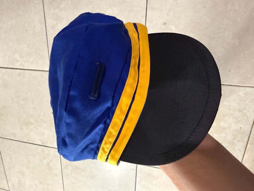 Vintage Cub Scouts Official Uniform Cap Blue and Gold